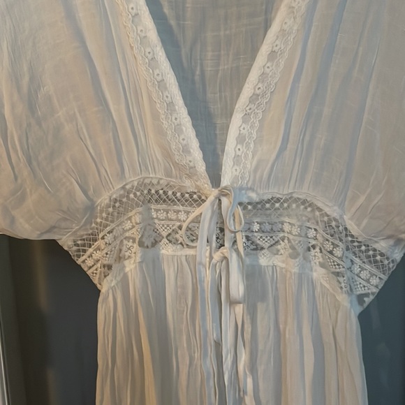 Cotton boho coverup/over shirt, size M - Picture 2 of 5